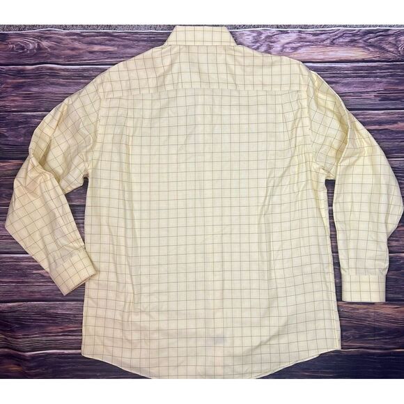 Orvis Signature Collection Yellow, Blue Plaid Button Up Shirt Men's Large EUC - Picture 10 of 13